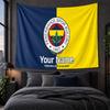 Arazzo Personalizzato da Appendere alla Parete Tessuto con Sfondo Artistico Modello Fenerbahçe FC