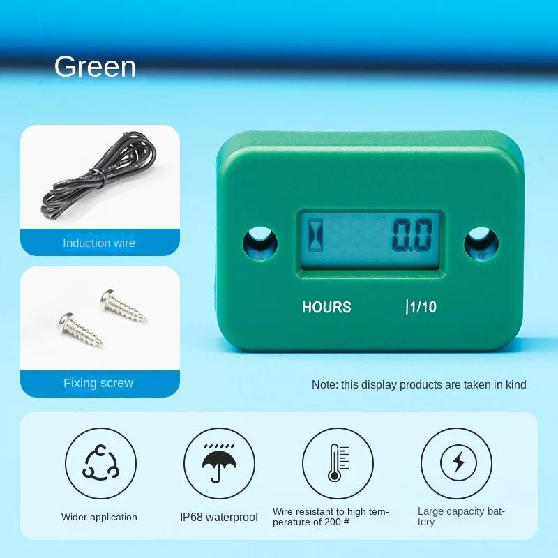 Tachimetro per Motocicletta Resistente e Impermeabile, Motoscafo, ATV, Timer Sensore LCD, Tachimetro, Alta Temperatura