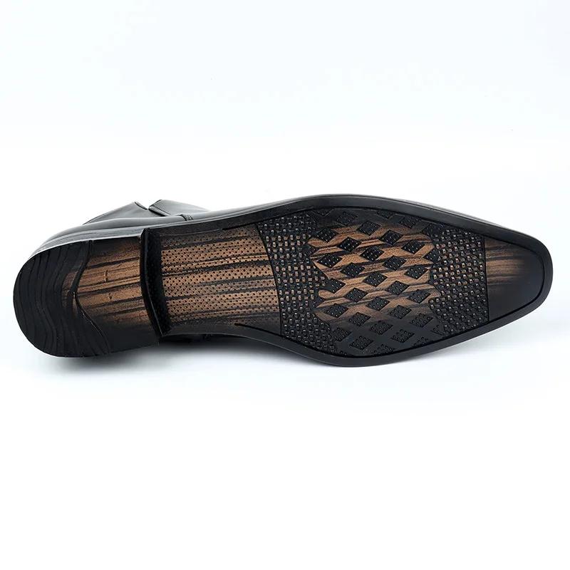 Bottines Chelsea pour hommes Bottes en cuir décontractées de luxe 2025 Nouvelles bottines en daim pour hommes Bottes habillées pour affaires Grande taille 48 Botas Hombre