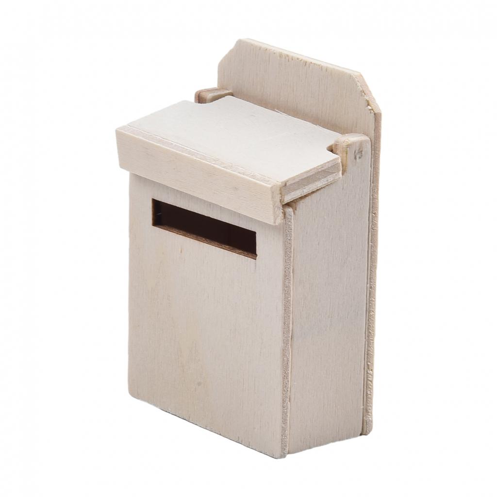 Authentic Miniature Flip Mailbox Model for Nostalgic Miniature Scenes