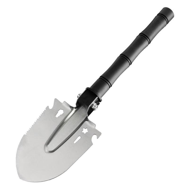 Military Shovel Multi-functional Portable Stainless Steel 1PC Outdoor Tool for Camping Hiking Survival Emergency Trips