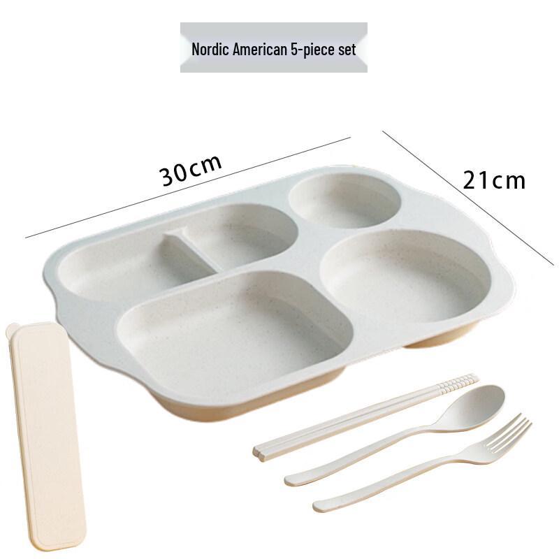 Wheat Straw Divided Dinnerware Set