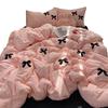 Chenille-Stickerei Bettbezug, Einzelbett, 180x220cm, Passend für 1,5m Bett, Inklusive Bettlaken, 150x200cm