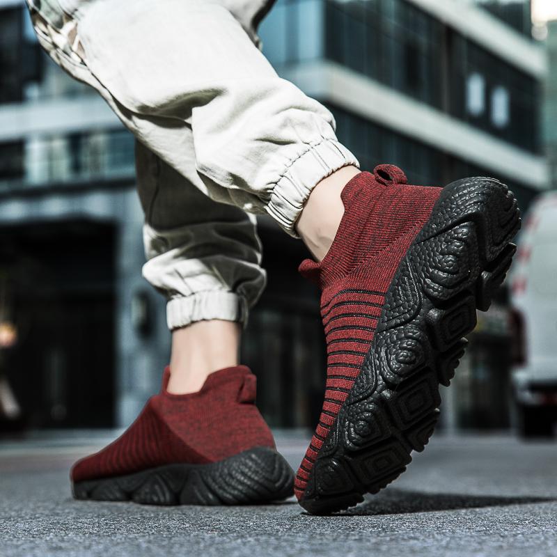 Fashion 2025 Shoes for Men Tennis Elastic Mesh Jogging Platform Summer Sneaker Soft Sole Running Breathable Casual Shoes Large Size