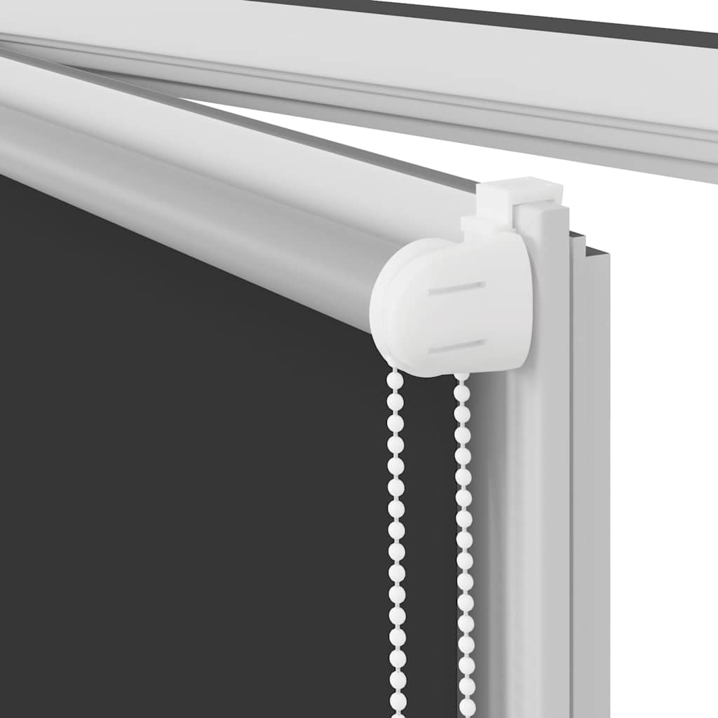 Black Blackout Roller Blind 75 x 150 cm Fabric Width 70.7 cm