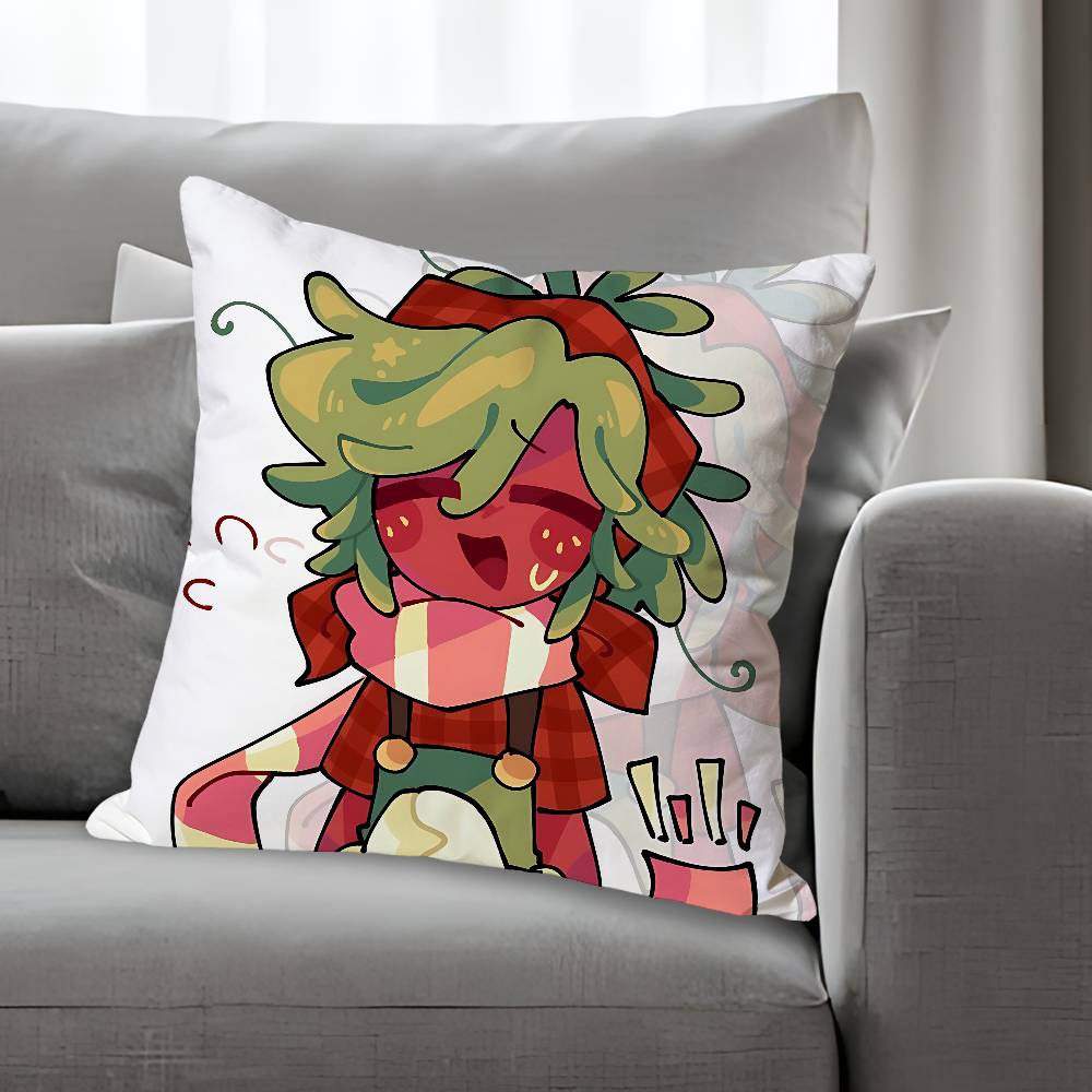 DDandys WWorlds Kiełek Anime Celebryta Towar Uniwersalny Nadrukowana Poszewka na Poduszkę Sofa Samochód Biuro Pokój Dekoracja Ochrona