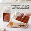 Cafetière Cold Brew, Grande Capacité, pour Infuser le Thé en Été à l'Eau Froide. Tasse pour Cold Brew. Cafetière à infusion à froid portable en plastique.