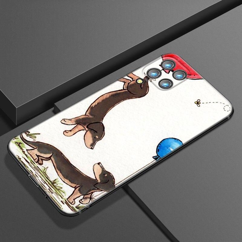 Dachshund Dog Love Phone Case For Samsung Galaxy A21 A30 A50 A52 S A13 A22 A32 4G A23 A33 A53 A73 5G A12 A31 A51 A70 A71 A72