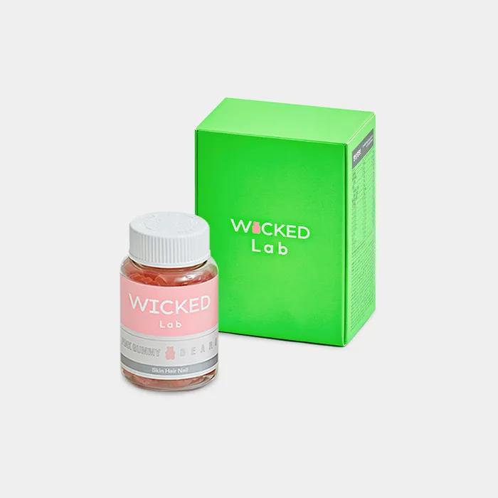 [Including Pingu Keyring] Wicked Lab Pink Gummy Bear Inner Beauty Routine Set (120 Gummies)