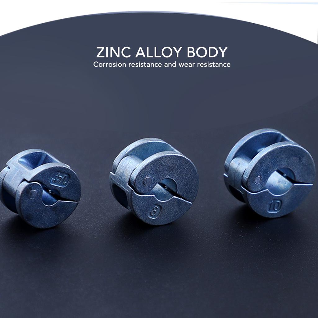 3PCS 6mm 8mm 10mm Drill Bit Stopper Collars Zinc Alloy Drilling Depth Stop Rings with Hex Wrench Open Type For Drill Bit