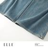 ELLE Damen Retro High-Waist Wide-Leg Jeans