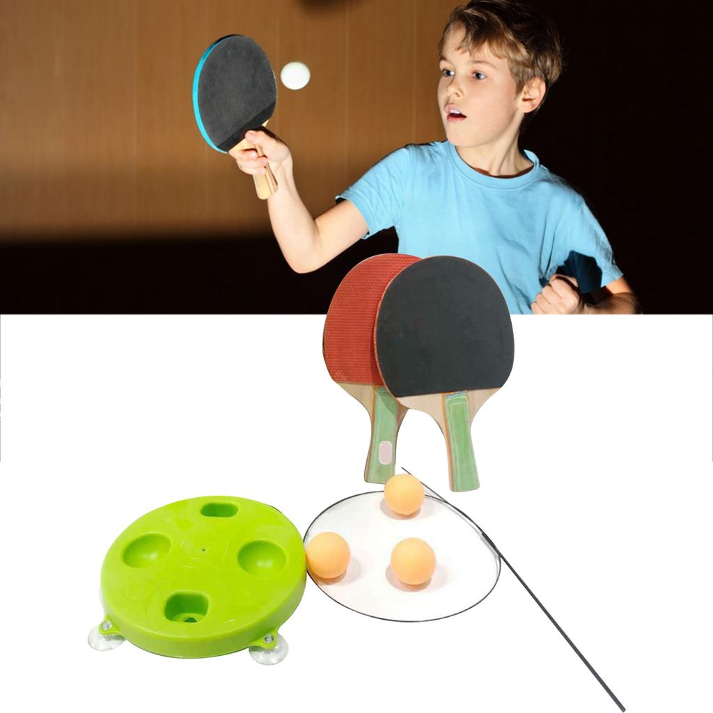 Tischtennis Sport Trainingsgerät Verstellbares Ping Pong Sport Trainingsspielzeug mit Saugfußbasis