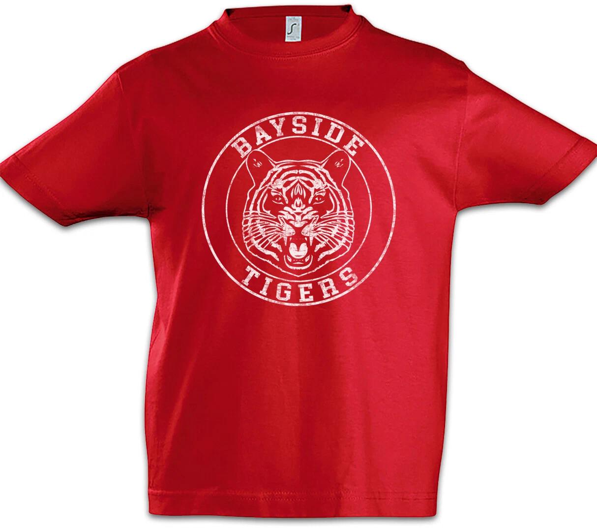 Bayside Tigers Fighting Kids Boys kids boys T-Shirt Saved by the Team Logo Symbol Bell 120