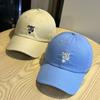 Letter embroidered baseball cap for men and women versatile face small soft top cap sun hat curved brim casual tide