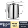 350/600ML Coffee Milk Jugs Stainless Steel Espresso Steaming Pitcher for Latte Art Milk Jug Frother Cup Bar Coffee Accessorie