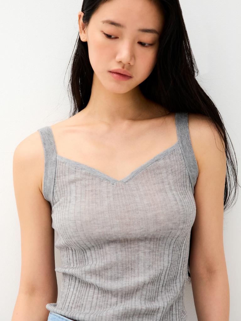Antome Sienna Silk Cardigan Set (Gray)