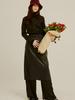 Sorry, Too Much Love Sporty Leather Midi Skirt_Black