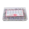 245 Pcs M6 M8 M10 Grade 8.8 Heavy Duty Flanged Bolts And Nuts Kit Metric Flanged