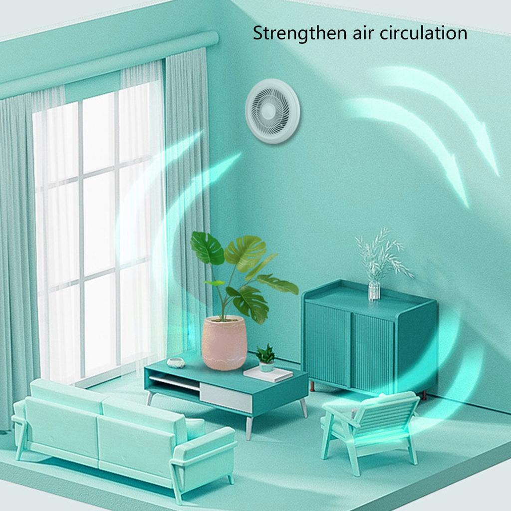 4Inch Exhaust Fan with Remote Control Low Noise Ventilation Fan Kitchen Window Airflows Air Cleaning Fan Enduring