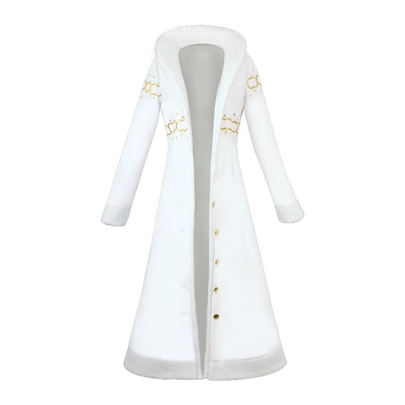 ONE PIECE Robin cos coat fur collar jacket one piece Nicole Robin cosplay costume anime