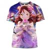 Herren Mode 3D Gedrucktes Herren T-Shirt Rundhals Kurzarm Trendige Streetwear