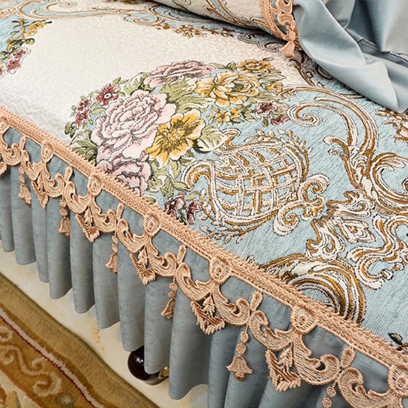 Retro Jacquard Chenille Sofa Cover Furniture Armrest Sofa Protector Towel Anti Slip Slipcover Home Decoration Sofa Towel
