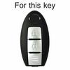 Remote Key Fob Shell Cover Case For Nissan Qashqai Pulsar Carbon Style Key Ring