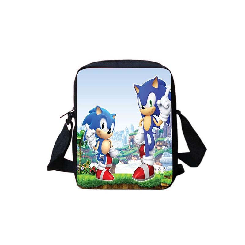Mochila Escolar Sonic para Estudantes Grande Capacidade Impermeável Bolsa de Ombro Viagem ao Ar Livre Presente