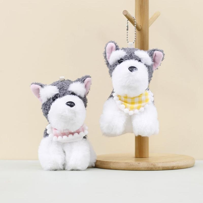 Multipurpose Schnauzer Dog Keychain Fashion Accessory for Pet Lovers and Stylish Individuals In Sturdy PP Cotton