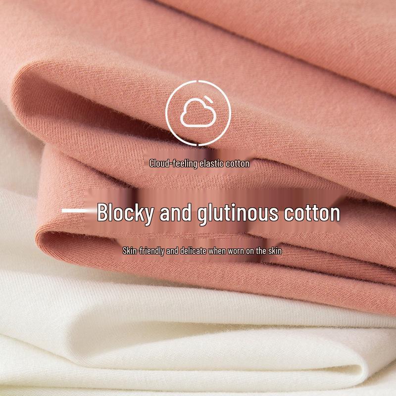 Girls' Cotton Color Block Thermal Set - Slim Fit Long Johns & Undershirt for Teens