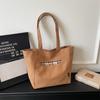 New Fashi Large Capacity Canvas Simple Shoulder Bag Women Casual Commuting Bag Fashiable and Versatile Tote Bag Ins Style