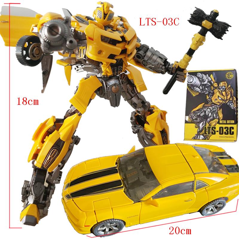 18CM Verwandlungsspielzeug Wespe Krieger Bumble Autobots Actionfigur Modell LTS03C Biene Gelenkig Maßstab Detailliert Beweglich Positionierbar Sammlerstück