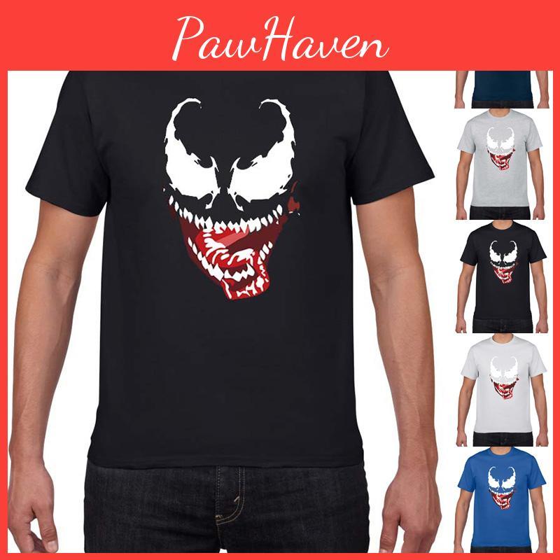 Premium Comic Venom Spider-man Men Short Sleeve T-shirt For Casual Cosplay Wear