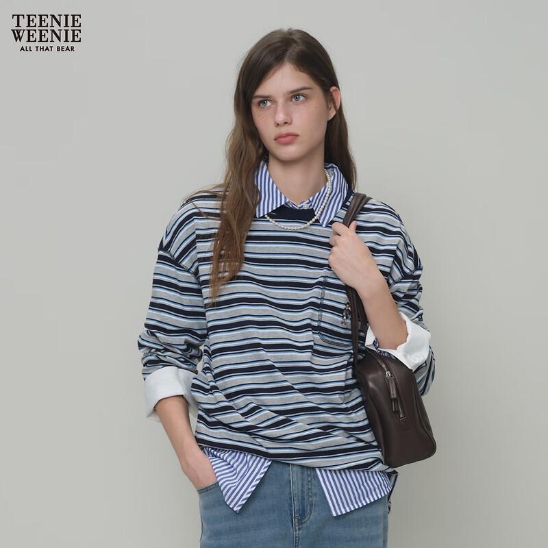 Teenie Weenie Women s Striped Bear T-Shirt M