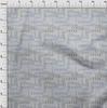 oneOone Georgette Viscose Blue Fabric Text Sewing Craft Projects Fabric Prints By Yard 42 Inch