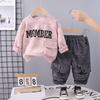 Kids Casual Long-Sleeve Set, Comfortable Daily Wear Outfits