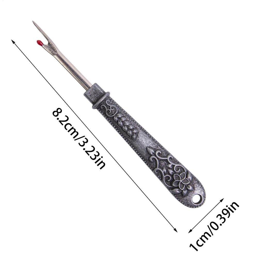 1pc Retro Seam Ripper Vintage Thread Ripper Tool Multi-Purpose Thread Seam Cutter Metal Seam Ripper Unpicker For Needle Work