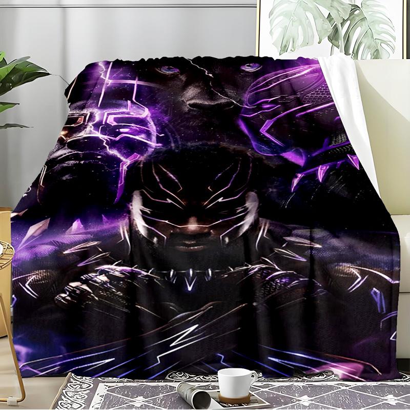 Black Panther Flight Blanket Flannel Throw for Sofa, Indoor, Camping, Living Room, Office, Chair, And Bed Soft Birthday Gift