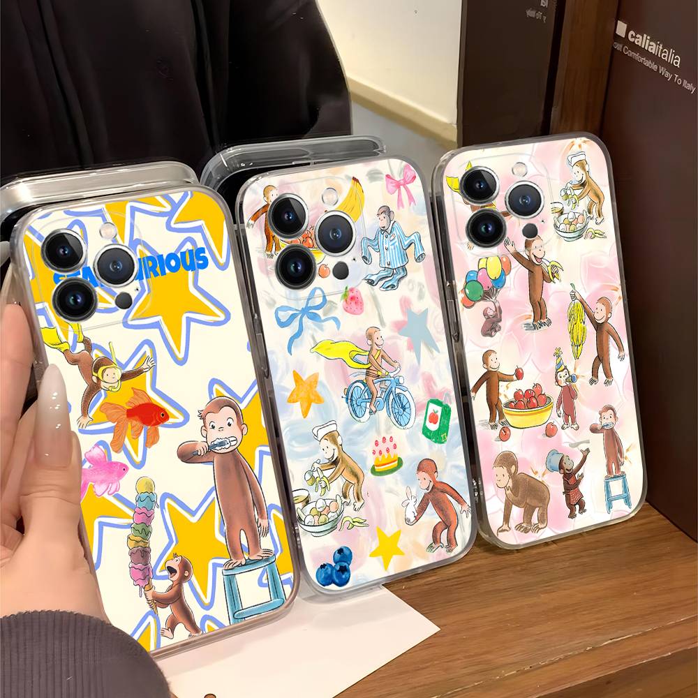 Classic Children's Stories C-curiousS G-george Phone Case For IPhone 17 16 15 14 11 12 13 Mini Pro XS Max Plus Funda Shell