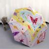 1pc Butterfly Heart Mandala Automatic Open/close Folding Umbrella, Compact Portable Travel Umbrella, Durable Construction yy250809097