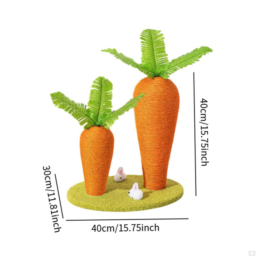 Cat Scratching Board Scratcher Post Bed Carrot Shape Universal Toy Furniture Scratch