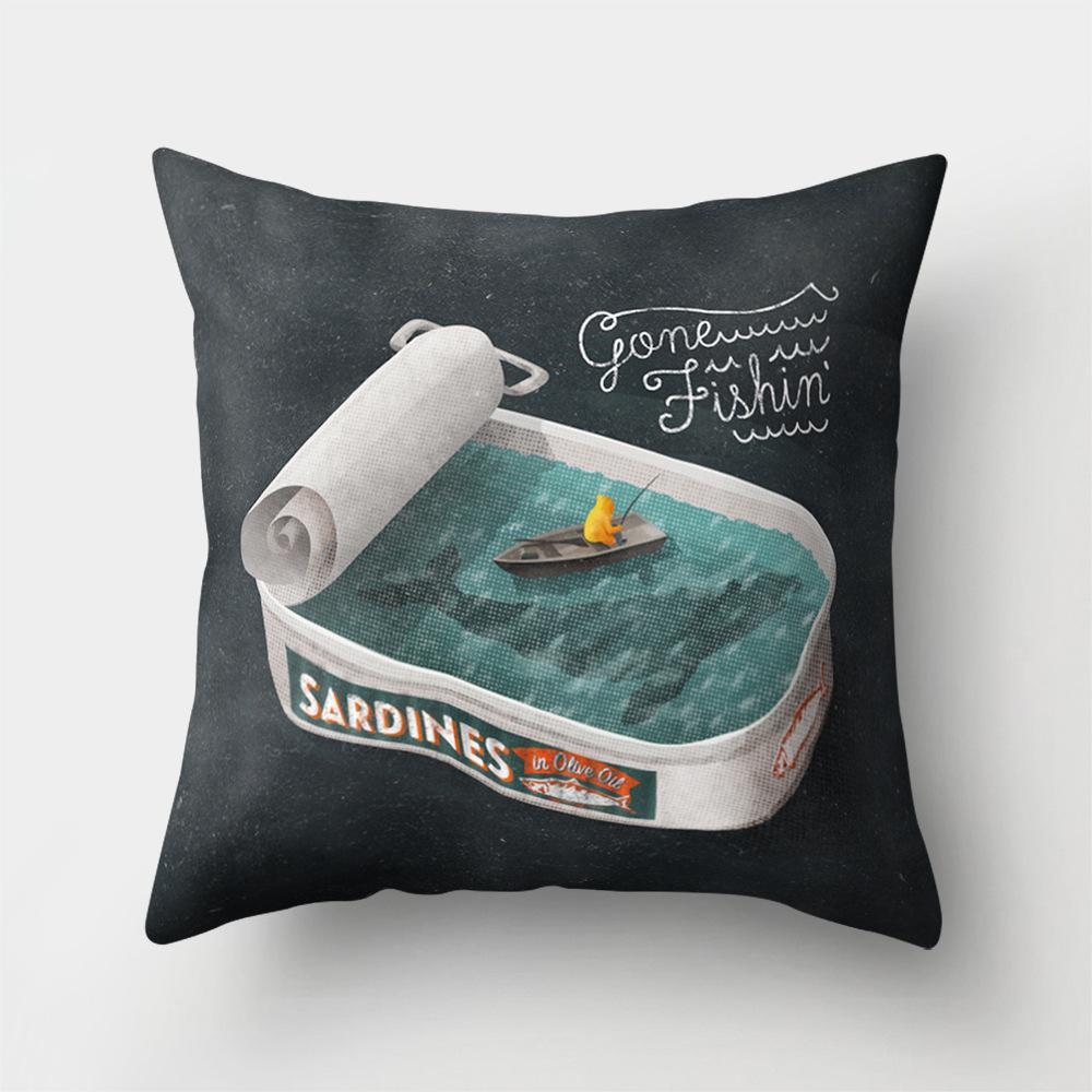Office Pillow Creative Home Sofa Pillow Case Yiwu Pillow Cartoon Pattern