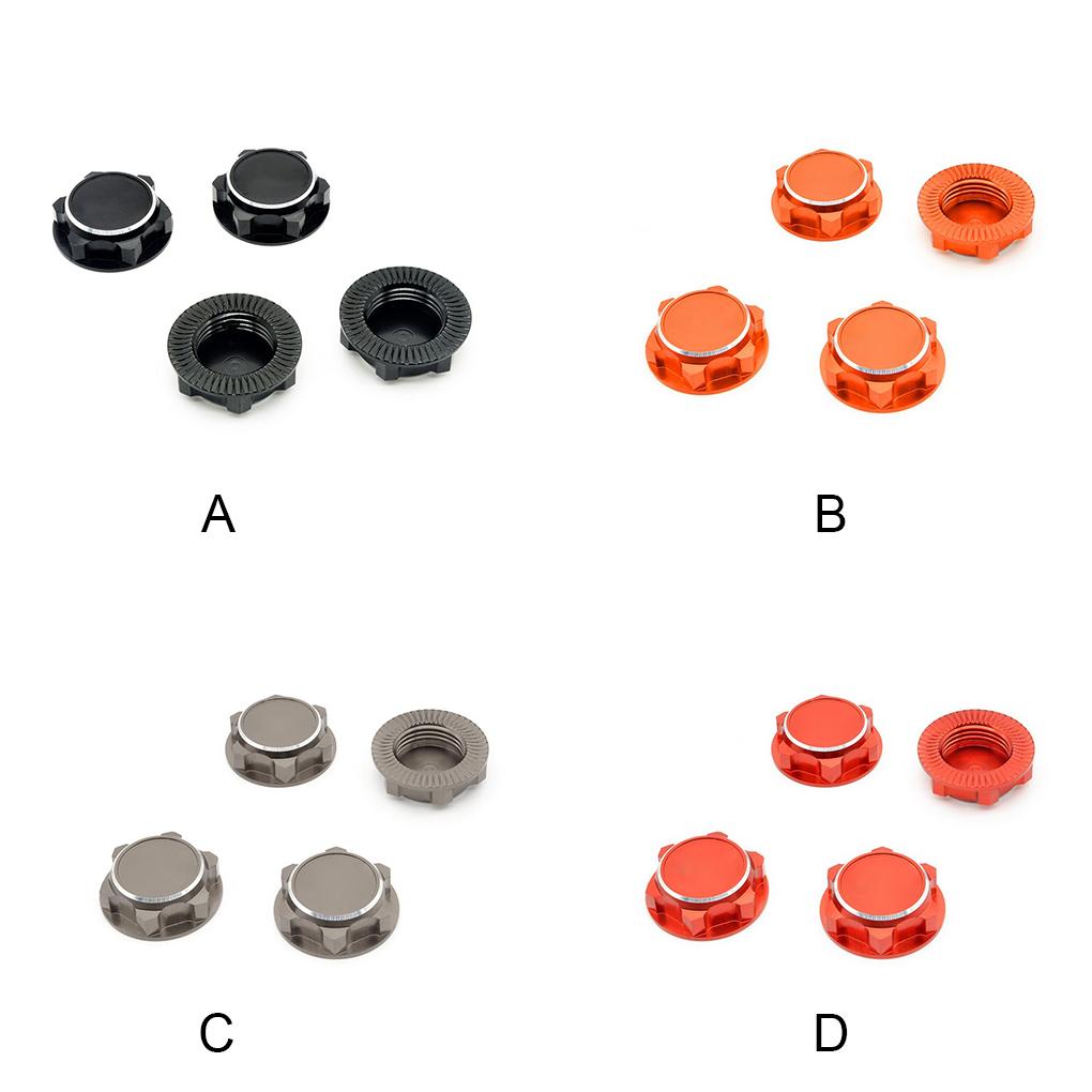 4 Pieces Hex Wheel Nuts Wear-resistant Mount Caps Road Car Spare Parts Accessory Anti-Skidding Heteromorphic Screws Cover