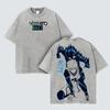 Anime BLUE LOCK Nagi Seishiro Graphic T Shirt Men Short Sleeve Clothing Oversized Tshirt Washed Cotton Tee Harajuku Male T-shirt