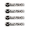 4pcs Car Audio Speaker Decorate Stickers 3D Aluminum Badge Emblem Decal For Mazda 2015 RX7 MX3 Axela 3 626 5 Atenza MX5 RX8 2019 NT1
