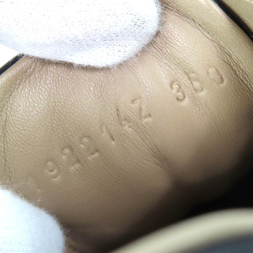Great HERMES sneakers quick H logo stitch black leather Women 35 192214Z Used