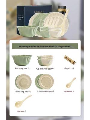 Kangmo Floral Keramik Geschirrset