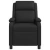 Massage Recliner Chair Black Artificial Leather