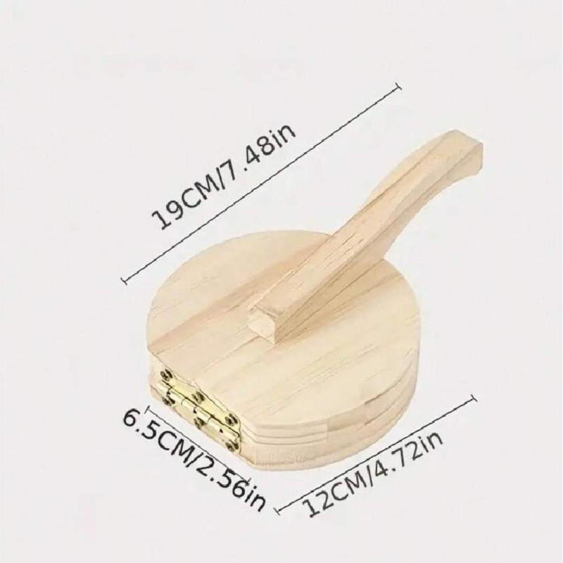 Solid Wood Dough Press Tool Quick Easy Dumpling Skin Presser Home Dumpling Wrapper Skin Making Mold Kitchen Pastry Baking Tools