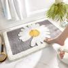 Daisy Bath Rug - 3D Embossed Texture Bathroom Carpet, High-Capacity Absorption & Fast Dry Tech with High-Density Flocking